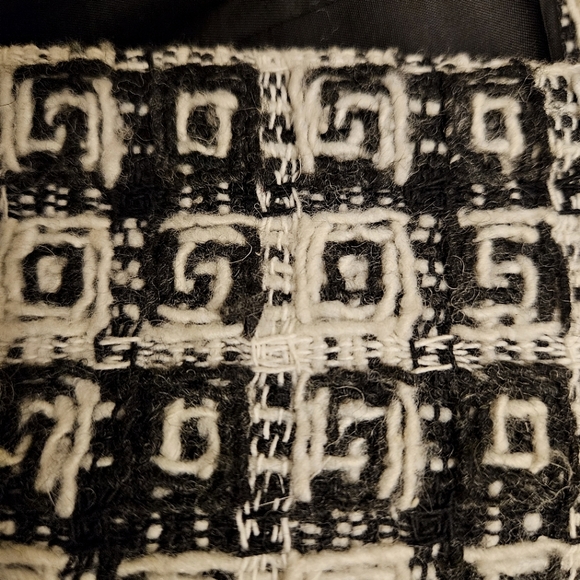 Jones New York Black and Off-white Blazer Wool Blend Thick Textured Size 12 - Picture 8 of 13